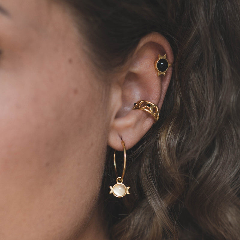 Magic Spell Ear Hoop Nr.1 Mondstein Jewelry jacko-wusch 