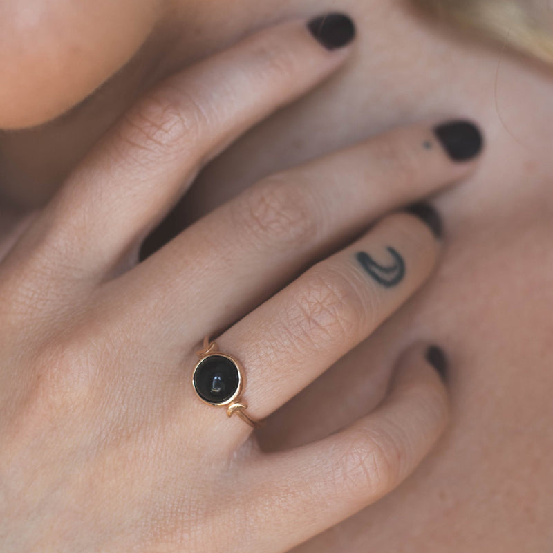 Magic Spell Ring Onyx Jewelry jacko-wusch 