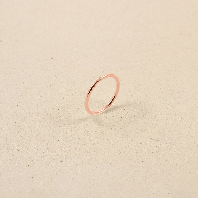 Simple Reminder Ring Jewelry stilnest Rose Gold Vermeil XS - 49 (15.6mm) 