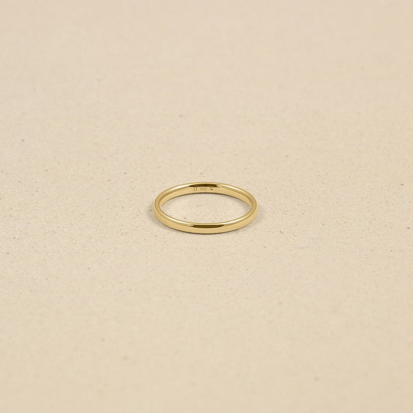 Simple Round Fair Band Jewelry Stilnest 46 (14.6 mm) 14ct Fair Trade Gold 