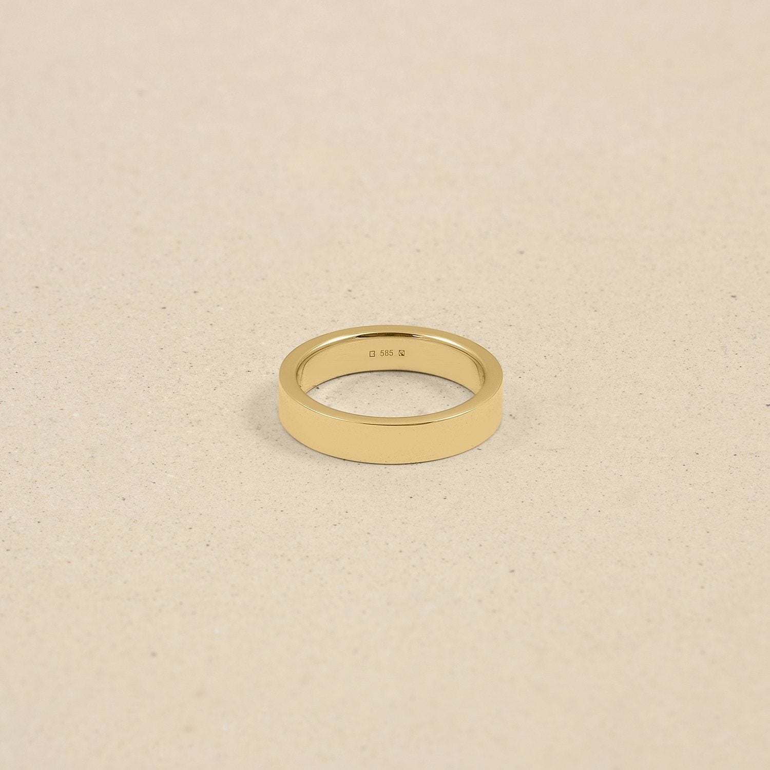 Square Fair Band Jewelry Stilnest 46 (14.6 mm) 14ct Fair Trade Gold 