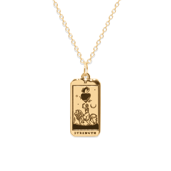 Strength Tarot Card Kette Jewelry jacko-wusch 24ct Gold Vermeil S (45cm) 