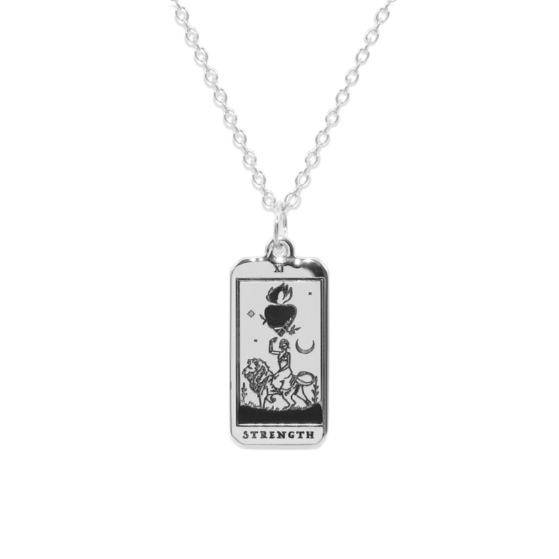 Strength Tarot Card Kette Jewelry jacko-wusch 925 Silver S (45cm) 