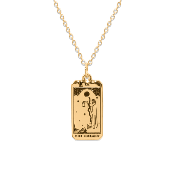 The Hermit Tarot Card Kette Jewelry jacko-wusch 24ct Gold Vermeil S (45cm) 