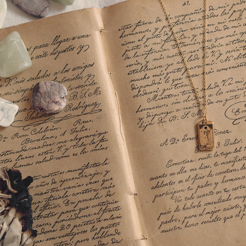 The Hermit Tarot Card Kette Jewelry jacko-wusch 