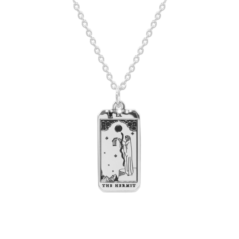 The Hermit Tarot Card Kette Jewelry jacko-wusch 925 Silver S (45cm) 
