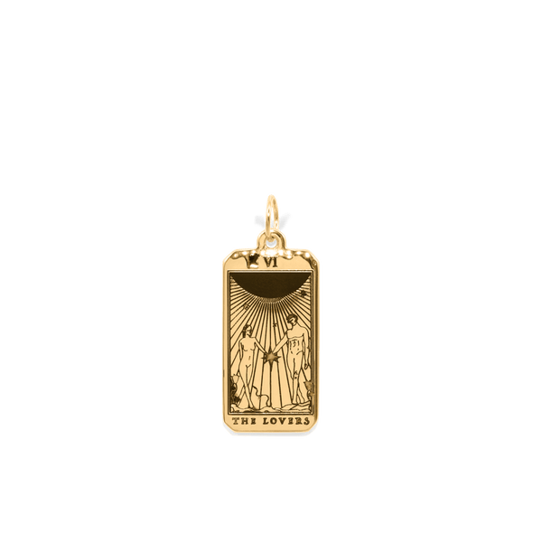 The Lovers Tarot Card Anhänger Jewelry jacko-wusch 24ct Gold Vermeil 