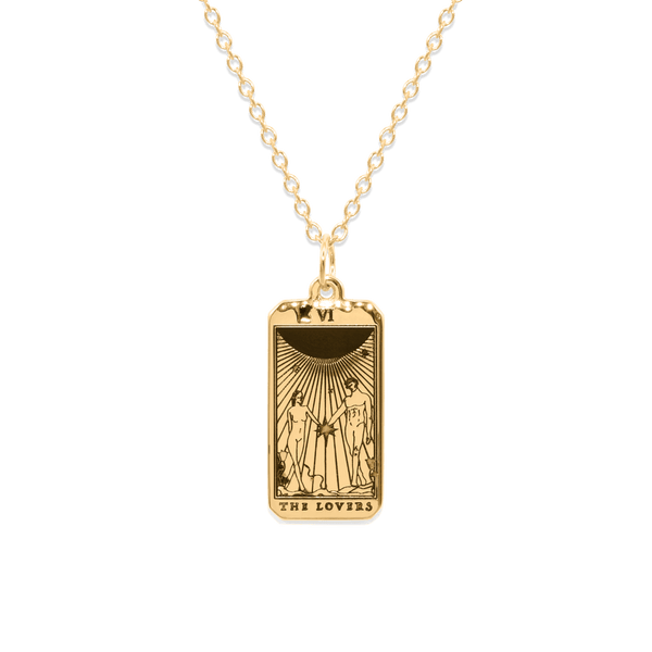 The Lovers Tarot Card Kette Jewelry jacko-wusch 24ct Gold Vermeil S (45cm) 