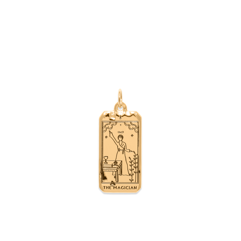 The Magician Tarot Card Anhänger Jewelry jacko-wusch 925 Silver Gold Plated 