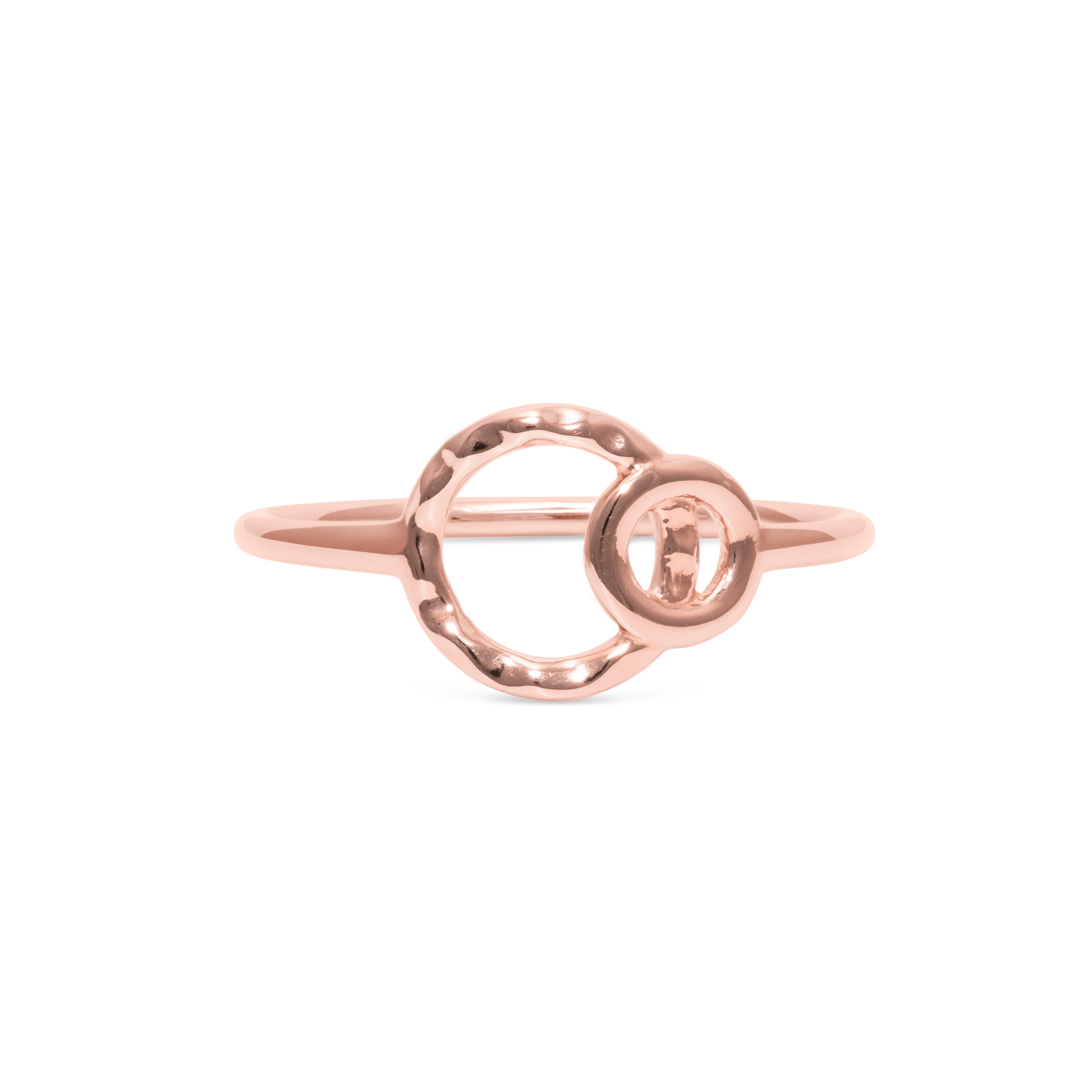 The Two of Us Ring Jewelry ella-thebee 925 Silver Rose Gold Plated S - 52 (16.6mm) 