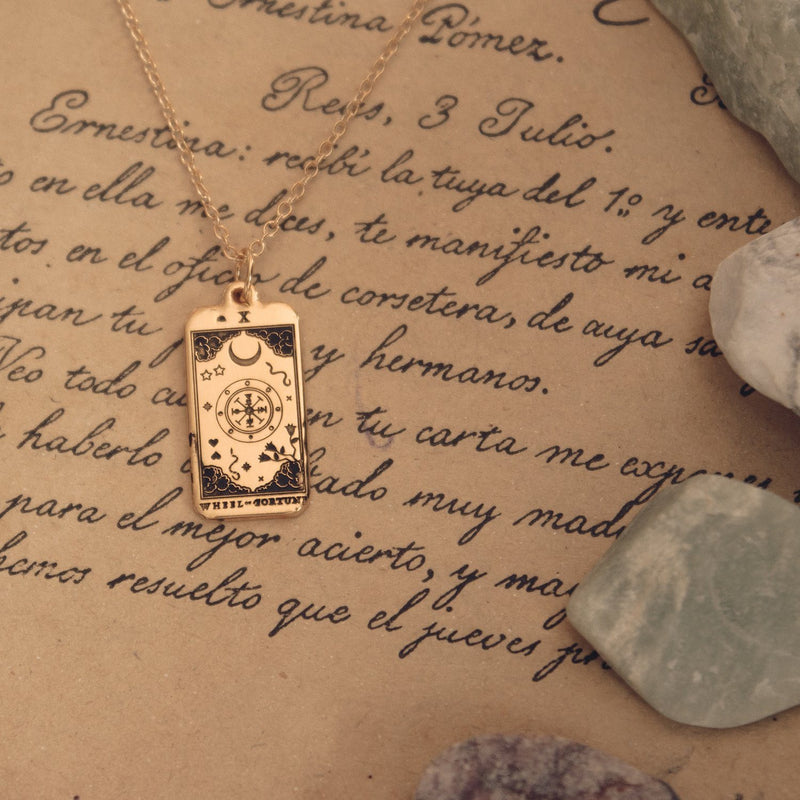 The Wheel of Fortune Tarot Card Kette Jewelry jacko-wusch 